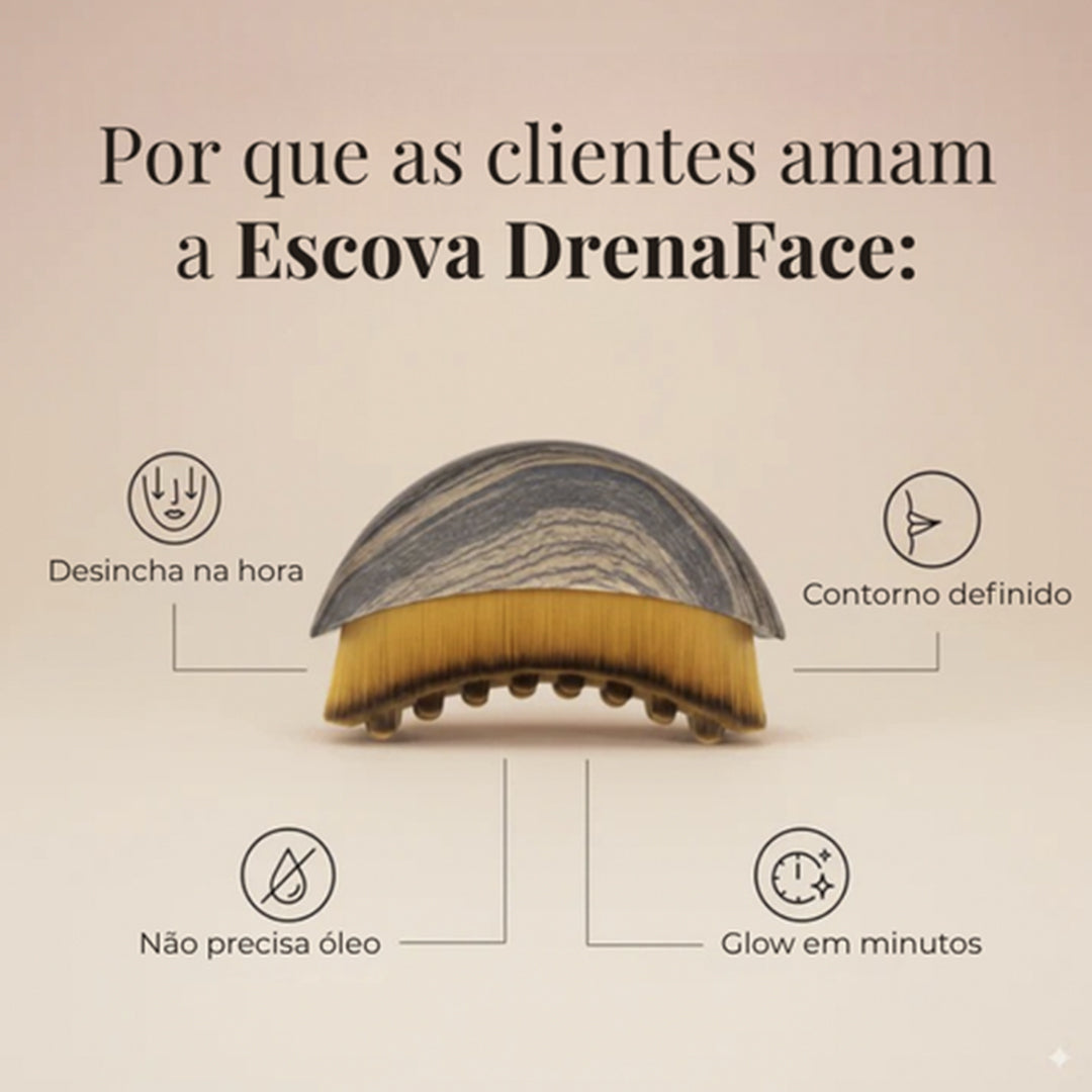 FaceDR - kit 2 Escovas de Drenagem Linfática Facial [PAGUE 1 LEVE2]