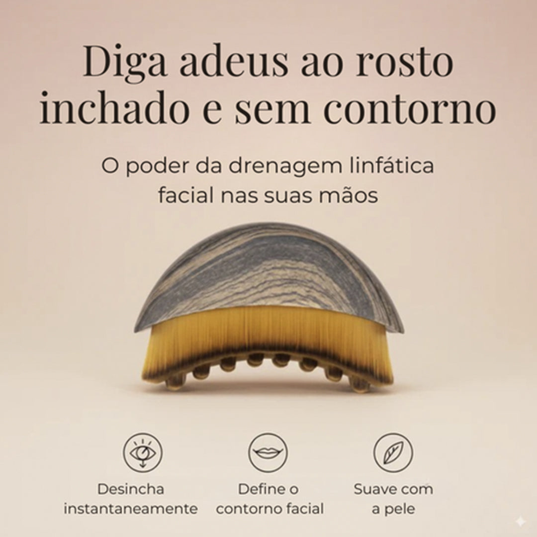 FaceDR - kit 2 Escovas de Drenagem Linfática Facial [PAGUE 1 LEVE2]