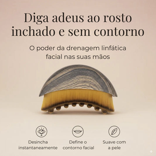 FaceDR - kit 2 Escovas de Drenagem Linfática Facial [PAGUE 1 LEVE2]