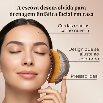 FaceDR - kit 2 Escovas de Drenagem Linfática Facial [PAGUE 1 LEVE2]