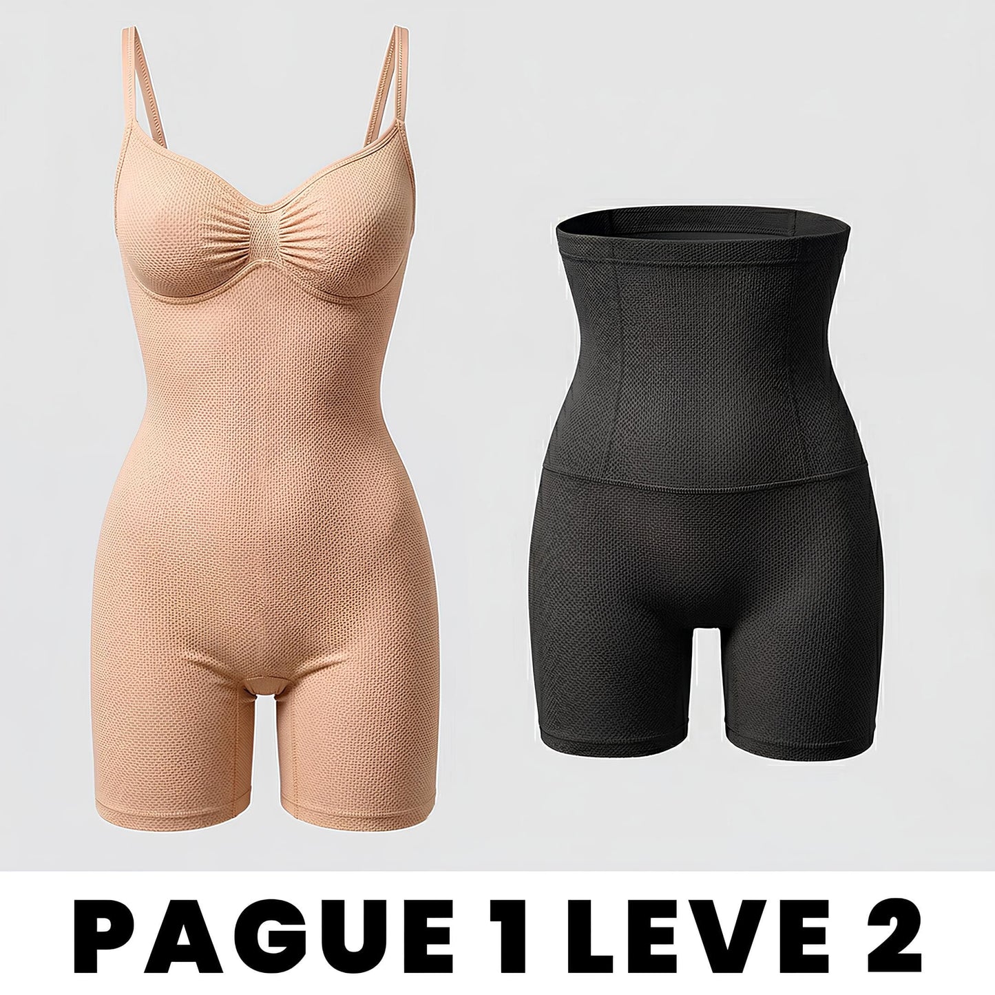 Kit Short modelador + macacão modelador - SHAPERSLIM