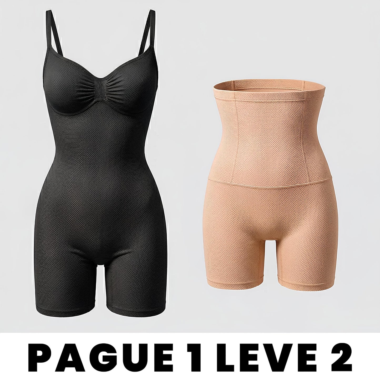 Kit Short modelador + macacão modelador - SHAPERSLIM