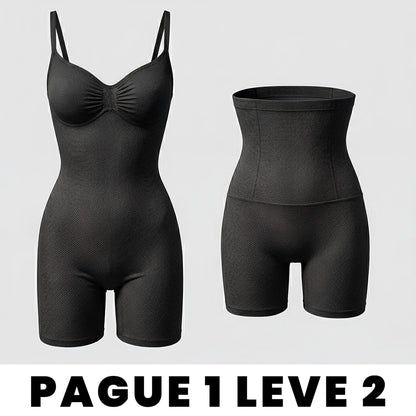 Kit Short modelador + macacão modelador - SHAPERSLIM