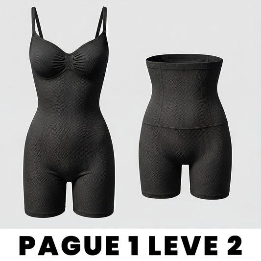 Kit Short modelador + macacão modelador - SHAPERSLIM